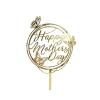 12 pcs Happy Mother's Day Acrylic Cake Decoration Butterfly Flower Mother's Day Cake Decoration For Mother's Day Party Favors Decorations view 4