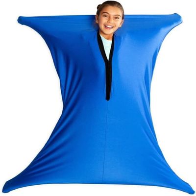 BANTASE Magic Sensory Sacks For Autistic Children In Sizes S/M/L/XL, Stretchy, Safe And Fun, Sensory Body Sock For Self-Soothing Therapy Pressure (Color : Blau b, Size : XL)