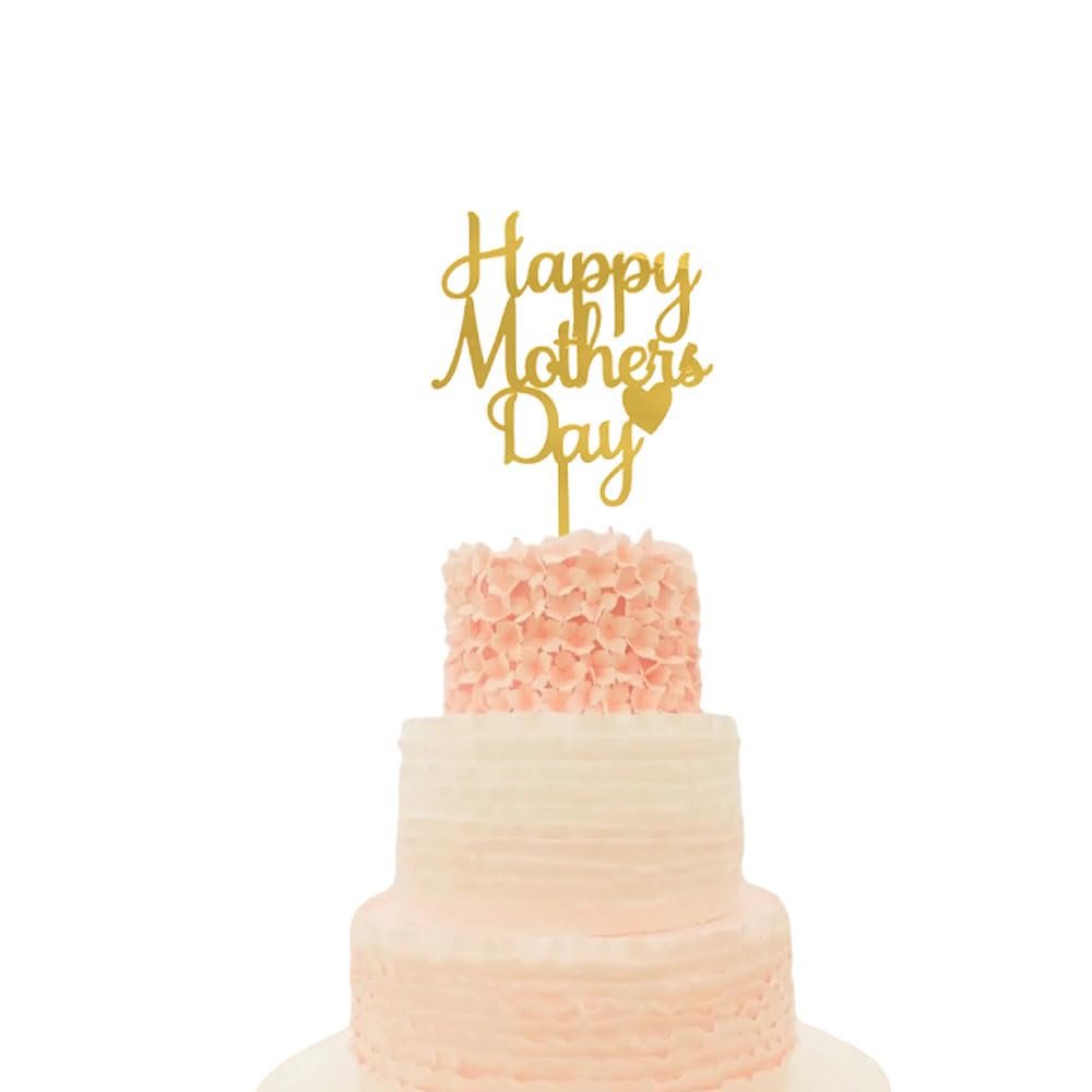 10 Pcs Acrylic Cupcake Toppers Happy Mothers Day Cake Decorations For Mother's Day Party Decor Supplies