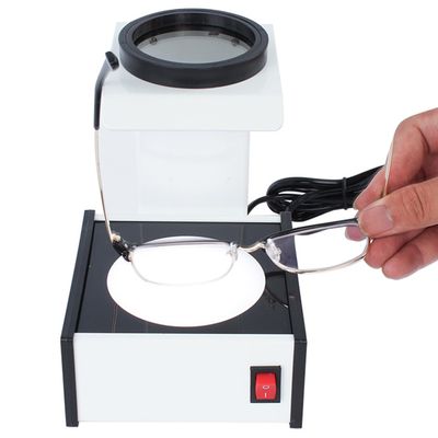 Lens Stress Tester Machine, Glasses Polarizing Stress Meter, with LED Light Source Design, Can Detect Authenticity Crystals, for Optical Lenses, Polarizers, Glasses