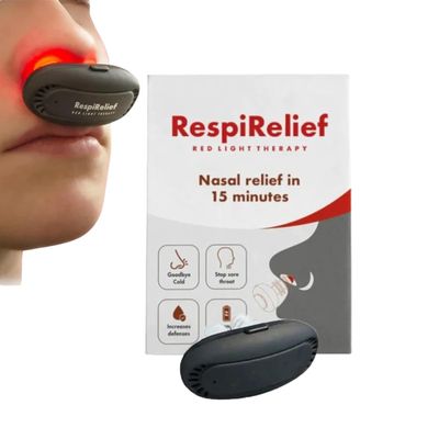 Respi-Relief Red Light Nasal Therapy Instrument, Red Light Nasal Therapy Instrument, Red Light Nasal Therapy Device, Red Light Nasal Therapy for Nose, Red Bulb Nose (1 Pcs)