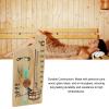 Sauna Thermometer Hourglass 15 Minute Sand Timer Golden Wood 0 to 140 Celsius Degree Temperature Gauge Wall Mount Sauna Accessory view 3