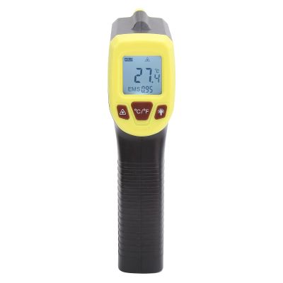 ANKROYU Thermometer, ABS Plastic Infrared with LCD Display Industrial Thermometer, Temperature Measuring Guns Infrared, LCD Thermometer for Cooking, Home Repairs(yellow)