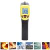 ANKROYU Thermometer, ABS Plastic Infrared with LCD Display Industrial Thermometer, Temperature Measuring Guns Infrared, LCD Thermometer for Cooking, Home Repairs(yellow) view 3
