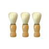 Luxury Mens Shaving Brush, Professional Nature Bristle Hair Salon Shaving Brushes With Ash Wood Handle, Perfect For Wet Shave, Safety Razor, Double Edge Razor For Men, Boyfriend, Father, Pack Of 3 view 1