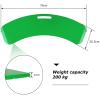 Curved Plastic Wheelchair Transfer Board Patient Slide Assist Device for Transferring Patient or Handica Curved Transfer Board 3 Cut Out Handles Hold up to 440Lbs Seated Transfer Board view 2