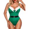 QIUXWJSX Christmas Lingerie Lace Bodysuit For Women Teddy Sexy Lingerie Underwear Sleepwear lace/B/M view 1