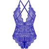 QIUXWJSX Women's Bodysuit Lace Sexy Lingerie Backless Bodysuit Sleepwear Babydoll Lingerie Transparent Sleeveless Bodysuit Nightwear transparent/B/XL view 1