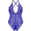 QIUXWJSX Women's Bodysuit Lace Sexy Lingerie Backless Bodysuit Sleepwear Babydoll Lingerie Transparent Sleeveless Bodysuit Nightwear transparent/B/XL view 3
