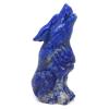KUNTENG TRUSTTWO 3.7" Wolf Statue Natural Gemstone Lapis Lazuli Crystal Carved Reiki Healing Stone Animal Figurine Craft Home Room Decoration #1 The New view 2