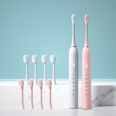 6 Intelligent Modes, at Your Choice, More Comfortable, one Click to Change - Gentle Mode, Sensitive Mode, Cleaning Mode, Massage Mode, White Mode, polishing Mode. (Pink)