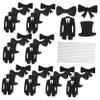 Cabilock Unique Cake Toers for Fathers Day 60 Pcs Cake Name Toer Bow Tie Decor for Party Celebration view 1