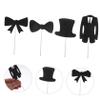 Cabilock Unique Cake Toers for Fathers Day 60 Pcs Cake Name Toer Bow Tie Decor for Party Celebration view 3