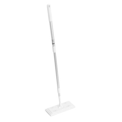 minkissy Section Telescopic Rod Electrostatic Dust Collector Mop for Laminate Floors Home Cleaning Tool Thread Flat Mop Sturdy Aluminum Alloy Rod Rotation