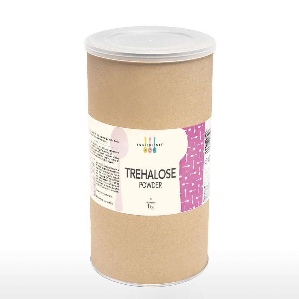 Trehalose Powder 1kg by Ingredients Bar | Authentic Origin, Manufactured in Japan | Multipurpose Sweetening Powder, Anti-Crystallising, Stabilising and Bulking Agent