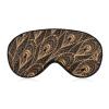 Gold Abstract Peacock Feathers Soft Sleep Mask with Adjustable Strap Eye Masks Cover Blocks Light for Women Men view 1
