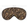 Gold Abstract Peacock Feathers Soft Sleep Mask with Adjustable Strap Eye Masks Cover Blocks Light for Women Men view 2