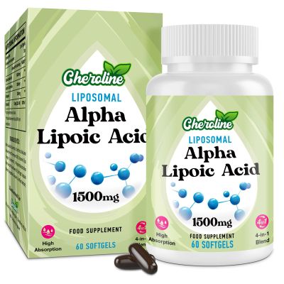Alpha Lipoic Acid 1500mg, Liposomal High Absorption ALA Supplement, 4-in-1 Formula with Acetyl-L-Carnitine, Ubiquinol & Vitamin E, Powerful Energy Support, 60 Softgels