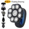Electric Razor for Men, 6 in 1 Floating Head Shaver for Bald Men Waterproof Electric Razor for Men with Nose Hair Trimmer Wet/Dry Grooming Shaving Machines view 2