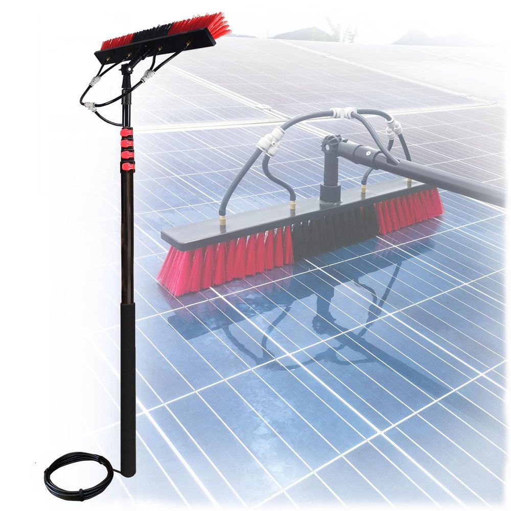 SN-XBDP Window Cleaning Poles, Professional Water Brush Telescopic Pole for Window Cleaning, Extendable Cleaner Conservatory Roof, Cleaning Photovoltaic and Solar Panels