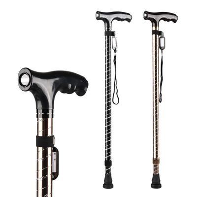 2 Pcs Walking Cane For Women Folding Cane For Men With Led Lights,Lightweight And Adjustable Walking Stick For Seniors,Elderly,Disabled