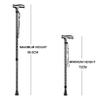 2 Pcs Walking Cane For Women Folding Cane For Men With Led Lights,Lightweight And Adjustable Walking Stick For Seniors,Elderly,Disabled view 2