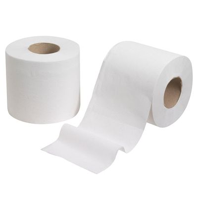 Tezraftaar 12 x Jumbo Toilet Paper Roll 95mm x 120m 2Ply White Unscented Industrial Toilet Tissue Roll for Camping Office Home