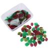 100pcs Edible Leaves Asudaro,Topper Cake DecorationsEdible Wafer Paper Leaf Cake Decorationfor Hawaii Aloha Jungle Summer Theme Wedding Birthday Baby Shower Party view 1