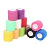 12 Rolls Non Woven Athletic Bandage Cohesive Wrap Bandage Tape Breathable Self Adhesive Bandage Fabric Sports Bandages First Aid Elastic Bandage Black view 2