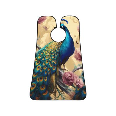 EVANEM Peacock Beard Bib, Men'S Beard Trimmer Catcher, With 3 Suction Cups And 1 Storage Bag, Good Gift For Dad & Husband (73x107cm)