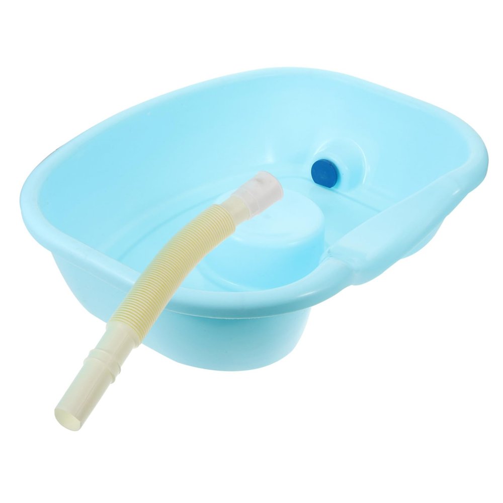 Anneome Shampoo Bowl Sink for Bedridden Elderly Disabled Portable Large Hair Washing Aid
