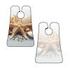 EVANEM Starfish And Shells Beard Bib, Men'S Beard Trimmer Catcher, With 3 Suction Cups And 1 Storage Bag, Good Gift For Dad & Husband (73x107cm) view 3