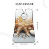 EVANEM Starfish And Shells Beard Bib, Men'S Beard Trimmer Catcher, With 3 Suction Cups And 1 Storage Bag, Good Gift For Dad & Husband (73x107cm) view 4