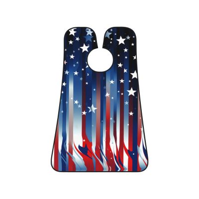 EVANEM American Flag Stars Stripes Beard Bib, Men'S Beard Trimmer Catcher, With 3 Suction Cups And 1 Storage Bag, Good Gift For Dad & Husband (73x107cm)