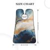 EVANEM Marble Navy Blue Mixed Beard Bib, Men'S Beard Trimmer Catcher, With 3 Suction Cups And 1 Storage Bag, Good Gift For Dad & Husband (73x107cm) view 4