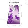 EVANEM Purple Butterflies Beard Bib, Men'S Beard Trimmer Catcher, With 3 Suction Cups And 1 Storage Bag, Good Gift For Dad & Husband (73x107cm) view 4