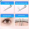 2Pcs Eyelash Extension Tweezers, Professional Stainless Steel Non Static Eyelash Extension Tweezers Set for Beauty Salon Individual view 4