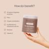 Probiotics for Gut Health - Bacterial Cultures Supplement with Prebiotics, Psyllium, Acacia Fibre, Guarana, Vitamin C - 30 portions, 210 g - My Gut Feeling - Tummy Tox view 2
