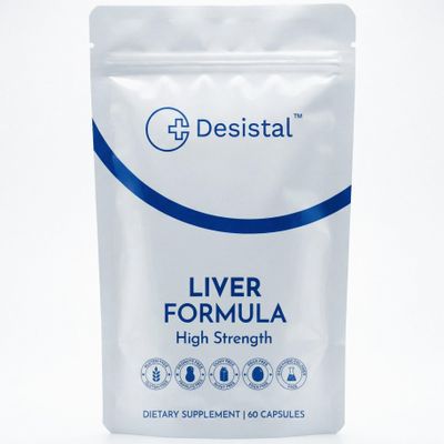 Desistal - Liver Detox & Cleanse Daily Tablets - 1 Month Supply