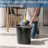 3 X 16L Litre Mop Bucket with easy Strong grip carry Handle 39 x 30 x 29.50cm Floor Cleaning Bucket Spout Mop Press Bucket Cleaning Carts household mop bucket with removable wringer (Midnight Greyish) view 4