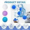 3 PCS Tumble Dryer Balls, Reusable, Energy Saving & Non-Melt, Dryer Balls Washing Ball, Laundry Balls for Washing Machine, for Speeding Drying and Reducing Creases(3 Colors) view 3