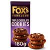 Fox's Fabulous cookie 180g, Three mix luxury varities of Milk, Triple & White chocolate Biscuits for special Occasions, Supreme gift to share with friends and family Snack Value Pack (8, Triple) view 1
