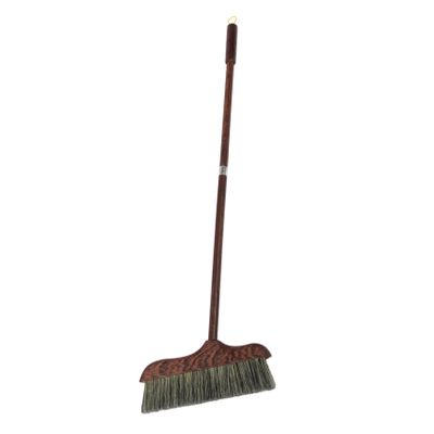 minkissy Carpet Broom Thick Long Bristles Wenge Wood Kitchen Broom Heavy Duty Cleaning Tool for Household Use