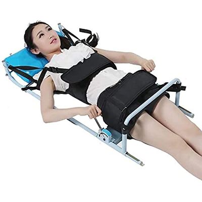 Back Lumbar Traction Device for Bed, Portable Cervical Spine Lumbar Traction Bed Home Use Cervical Spine Extension Stretcher Device Improve Spine Posture Corrector.