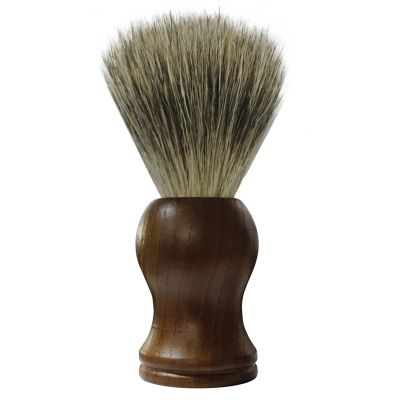 Premium Vegan Shaving Brush - Shaving brush Badger Friendly Hair Brush with Vintage Wooden Grip, Shaving Cream Brush Shaving Soap Brush Shaving Foam Brush for Men Home Travel (B)