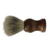Premium Vegan Shaving Brush - Shaving brush Badger Friendly Hair Brush with Vintage Wooden Grip, Shaving Cream Brush Shaving Soap Brush Shaving Foam Brush for Men Home Travel (B) view 3
