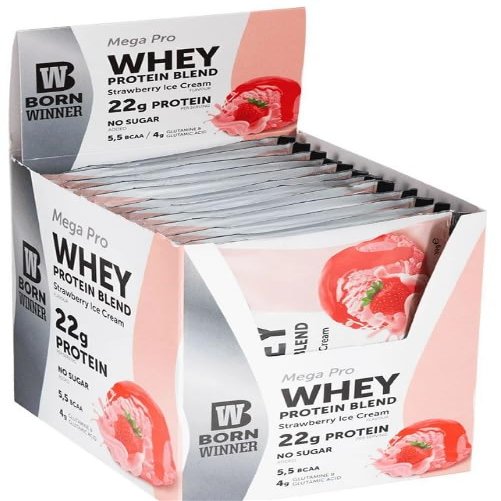 BW whey sachet strawberry ice cream 30g