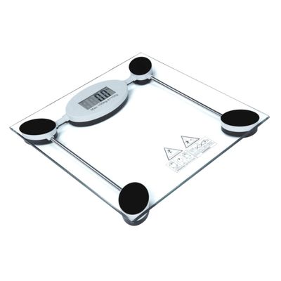 minkissy 28cm Tempered Glass Weighing Scale Smart Scale Touch Sensor Body Weight Scale Digital for Bathroom for Family