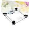 minkissy 28cm Tempered Glass Weighing Scale Smart Scale Touch Sensor Body Weight Scale Digital for Bathroom for Family view 2