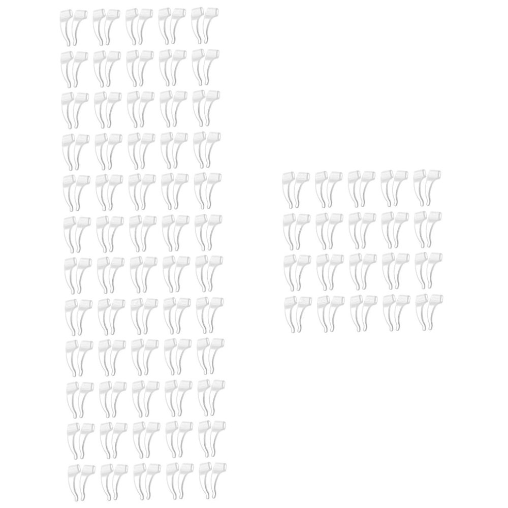 Angoily 200pairs Silicone Glasses Ear Hooks Non-slip Grips Cushion for Eyeglasses Replaceable Ear Hooks for Sports Outdoor Activities